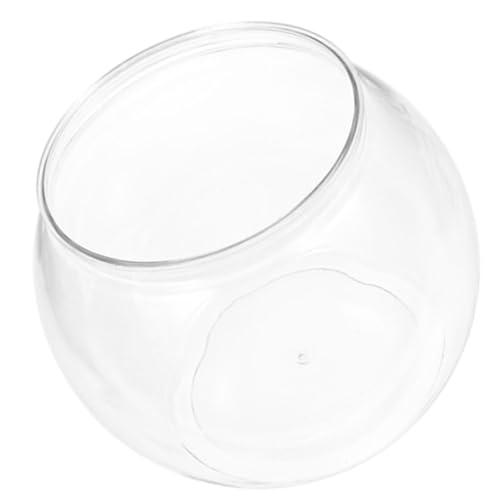 WOONEKY Transparentes Kleines Fischbecken aus Kunststoff Rundes Terrarium für Schreibtisch Unzerbrechliches Aquarium für Fische und Schildkröten für Büro und Zuhause WOONEKY Transparentes Kleines Fischbecken aus Kunststoff Rundes Terrarium für Schreibtisch Unzerbrechliches Aquarium für Fische und Schildkröten für Büro und Zuhause von WOONEKY