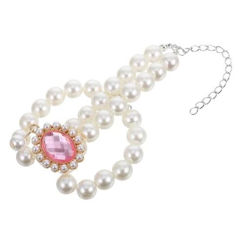 WOONEKY Verstellbare Doppel Lagen Perlen Halskette für Kleine Hunde und Katzen Hundehalsband für Mädchen mit Charms Zubehör für Welpen und Haustiere WOONEKY Verstellbare Doppel Lagen Perlen Halskette für Kleine Hunde und Katzen Hundehalsband für Mädchen mit Charms Zubehör für Welpen und Haustiere von WOONEKY