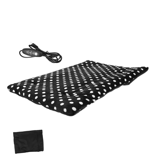 WOONEKY Verstellbare Heizmatte für Haustiere USB Beheizte Decke für Katzen und Kleine Hunde für Winter und Kälteschutz und Waschbar Ergänzung für Zuhause und Unterwegs von WOONEKY