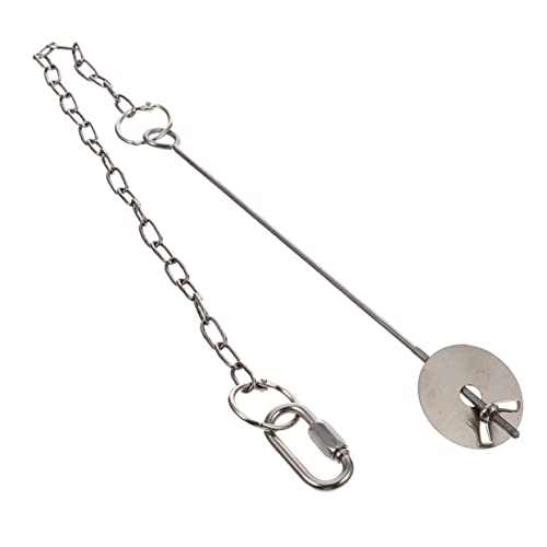 WOONEKY Vogel Futtergabel mit Kette Rostfreier Wildvogel Obstspieß für Käfig Wiederverwendbarer Futterhalter für Papageien Hamster Kaninchen und Eichhörnchen von WOONEKY