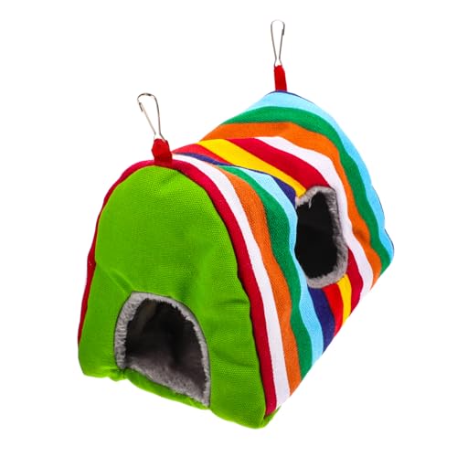 WOONEKY Dekorative Papageiennest Vogel Warmes Bett Hängen Nest Haustier Käfig Schlafbett Vogel Versorgung von WOONEKY