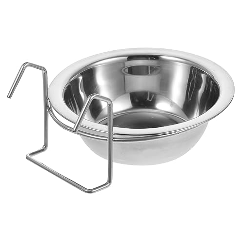 WOONEKY Multifunktionaler Futterspender für Vögel großes Fassungsvermögen Vogelnapf aus Edelstahl Futterhalter für Vögel für Papageien Nymphensittiche Hamster WOONEKY Multifunktionaler Futterspender für Vögel großes Fassungsvermögen Vogelnapf aus Edelstahl Futterhalter für Vögel für Papageien Nymphensittiche Hamster von WOONEKY