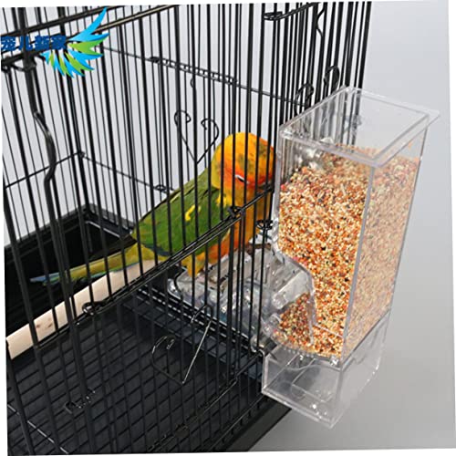 WOONEKY Vogelfutterspender für Papageien Verstellbare Futterkontrolle Automatische Fütterungsbox Geeignet für Kleine Vögel Einfach zu Reinigen Käfig zu Montieren WOONEKY Vogelfutterspender für Papageien Verstellbare Futterkontrolle Automatische Fütterungsbox Geeignet für Kleine Vögel Einfach zu Reinigen Käfig zu Montieren von WOONEKY