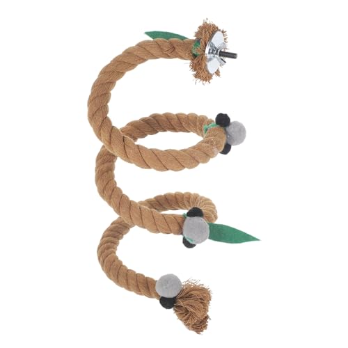 WOONEKY Mittelgroßes Vogelkäfig-Zubehör Papagei-Baumwollseil-Spielzeug Vogel-Hängeständer Vogelseil Papagei-Ständer WOONEKY Mittelgroßes Vogelkäfig-Zubehör Papagei-Baumwollseil-Spielzeug Vogel-Hängeständer Vogelseil Papagei-Ständer von WOONEKY