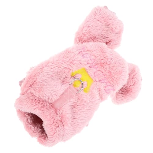 WOONEKY Warmer Hundemantel für Winter Flauschiger Bequemer Pullover für Welpen Dicke Langlebige Haustierkleidung mit Niedlichem Design Anliegend und Strapazierfähig Waschbar Rosa WOONEKY Warmer Hundemantel für Winter Flauschiger Bequemer Pullover für Welpen Dicke Langlebige Haustierkleidung mit Niedlichem Design Anliegend und Strapazierfähig Waschbar Rosa von WOONEKY