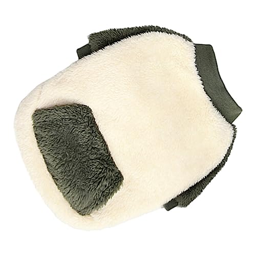 WOONEKY Warmer Hundemantel mit Doppellagigem Fleece Kältebeständige Haustierbekleidung für Kleine Hunde Weicher Wintermantel Dunkelgrün für Winter Party und Outdoor Aktivitäten von WOONEKY