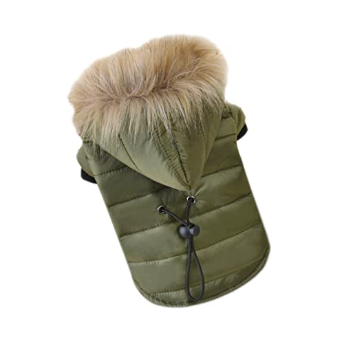 WOONEKY Warmer Pet Down Coat mit Zwei Beinen für Kleine und Mittelgroße Hunde Winterjacke Grün Bequeme Outdoor Hundebekleidung für und Besondere Anlässe S WOONEKY Warmer Pet Down Coat mit Zwei Beinen für Kleine und Mittelgroße Hunde Winterjacke Grün Bequeme Outdoor Hundebekleidung für und Besondere Anlässe S von WOONEKY