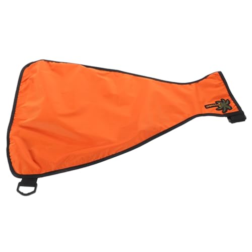 WOONEKY Wasserdichter Hundebauchschutz in Orange Verstellbarer Regenmantel für Hunde Atmungsaktives Wasserabweisendes Hundebib für und Outdoor bei Regenwetter von WOONEKY
