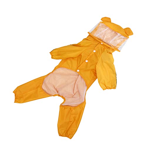 WOONEKY Wasserdichter Hunderegenmantel mit Niedlichem Bienen Design Kapuze Wasserabweisend Leicht und Atmungsaktiv für Kleine und Mittelgroße Hunde Modischer Schutz bei Regenwetter WOONEKY Wasserdichter Hunderegenmantel mit Niedlichem Bienen Design Kapuze Wasserabweisend Leicht und Atmungsaktiv für Kleine und Mittelgroße Hunde Modischer Schutz bei Regenwetter von WOONEKY