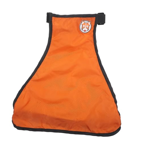 WOONEKY Wasserdichter Verstellbarer Hundebauchschutz Regenmantel für Hunde und Welpen Leichter Atmungsaktiver Regenschutz Orange S für bei Regen und Nassem von WOONEKY