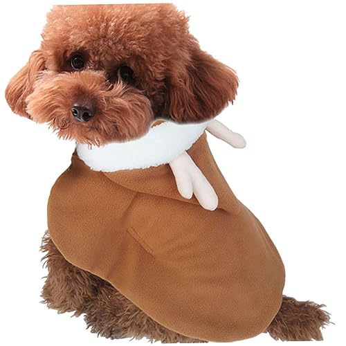 WOONEKY Haustierumhang Winterkleidung Party-Hundekleidung hundemantel Dog Raincoat Kleider Haustier-Cosplay-Kostüm Weihnachtsmantel für Haustiere der Hund Verwandlungs-Outfit Schal von WOONEKY