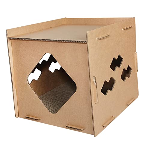 WOONEKY Wellkatze Kratzer Nach Katzenkratzen Karton Horizontaler Katzenkratzer Katze Kratzer Hauskarton Katzenkatze Für Innenräume Katzen Großes Katzenhaus Doppelkatze Bett WOONEKY Wellkatze Kratzer Nach Katzenkratzen Karton Horizontaler Katzenkratzer Katze Kratzer Hauskarton Katzenkatze Für Innenräume Katzen Großes Katzenhaus Doppelkatze Bett von WOONEKY