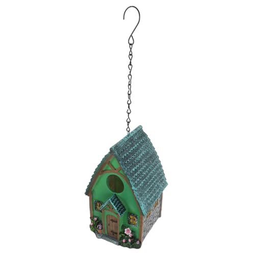 WOONEKY Wetterfester Resin Vogelhaus Nistkasten Robust und Langlebig Buntes Vogelhaus Aufhängen im Garten Wetterbeständiges Außennest für Vögel Dekorative Deko für Terrasse WOONEKY Wetterfester Resin Vogelhaus Nistkasten Robust und Langlebig Buntes Vogelhaus Aufhängen im Garten Wetterbeständiges Außennest für Vögel Dekorative Deko für Terrasse von WOONEKY