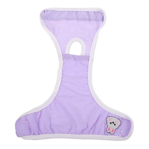WOONEKY Wiederverwendbare Waschbare Hund Menstruationshose für Kleine Hunderassen Atmungsaktive Weiche Hygieneunterwäsche für Weibliche Hunde Schutz Läufigkeit Violett von WOONEKY