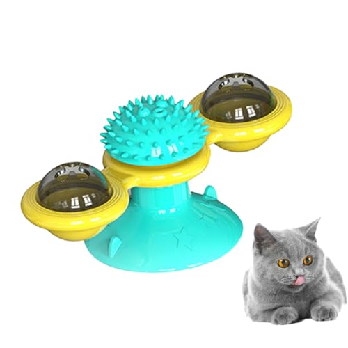 WOONEKY Kratzspielzeug für Katzen interaktives Spielzeug Katze kratzmatte Hauskatze kratzt Katzen+Spielzeug Spielzeuge Windmühlenspielzeug für Katzen Lernspielzeug für Katzen die Katze von WOONEKY