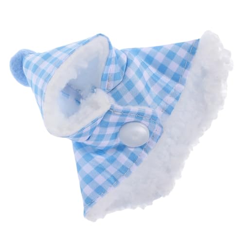 WOONEKY Winter Vogelkleidung für Papageien Warmes Plaid Cape für Kleinvögel Leicht Anzuziehen für Outdoor Design für Zusätzliche Wärme von WOONEKY