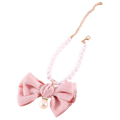 WOONEKY Hundezubehör Bowknot-Halsband Welpenhalsband Für Katze Modisches Dekoratives Halsband von WOONEKY