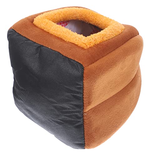 WOONEKY Kuscheliges Haustierbett Für Kleine Tiere Warmes Nest Für Hamster Igel Meerschweinchen Gemütliches Plüschbett Für Winter Für Käfige Und Zuhause von WOONEKY