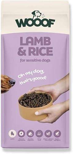WOOOF Lamm & Reis 14kg kaltgepresstes, getreidefreies und hypoallergenes Hundefutter | Trockenfutter, leicht verdaulich, ohne Weizengluten WOOOF Lamm & Reis 14kg kaltgepresstes, getreidefreies und hypoallergenes Hundefutter | Trockenfutter, leicht verdaulich, ohne Weizengluten von WOOOF