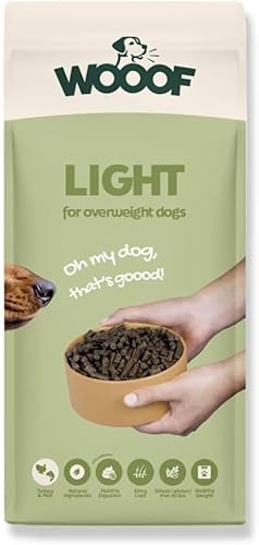 WOOOF Light 14kg kaltgepresstes Hundefutter mit Pute und Fisch | Trockenfutter, leicht verdaulich, ohne Weizengluten WOOOF Light 14kg kaltgepresstes Hundefutter mit Pute und Fisch | Trockenfutter, leicht verdaulich, ohne Weizengluten von WOOOF