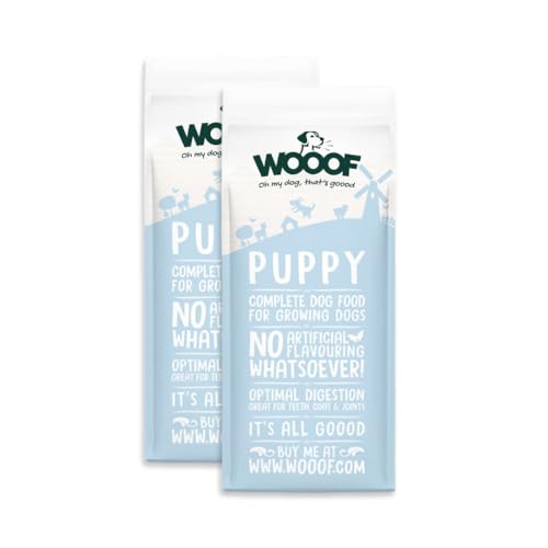 WOOOF Welpen 36kg kaltgepresstes Natürliches welpenfutter Hundefutter mit Rindfleisch | Trockenfutter, leicht verdaulich, ohne Weizengluten WOOOF Welpen 36kg kaltgepresstes Natürliches welpenfutter Hundefutter mit Rindfleisch | Trockenfutter, leicht verdaulich, ohne Weizengluten von WOOOF