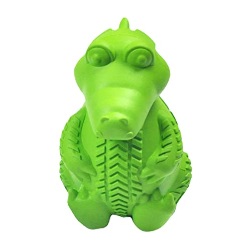 WOTEG Dinosaurier-Hundespielzeug für Welpen, Dinosaurier, robustes Hundespielzeug, unzerstörbar, quietschend, für aggressive Kautiere von WOTEG