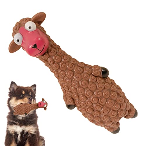 WOTEG Hunde-Kaupuppe | Hunde-Beißpuppe – Ententier-Kauspielzeug Vinyls Schafe und Kühe Sound Spielzeug für saubere Zähne Unterhaltung Haustier Katze von WOTEG