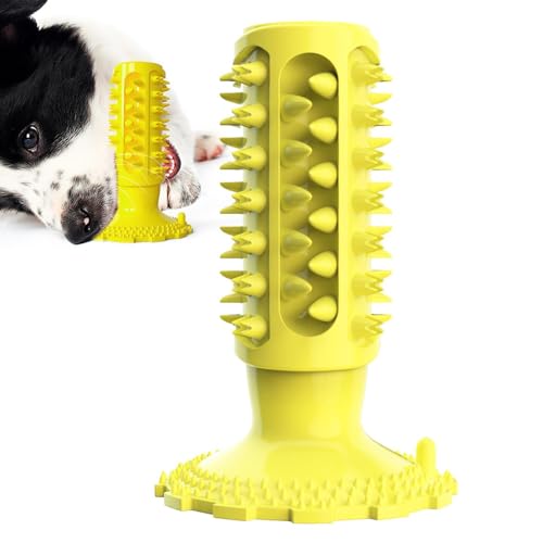 WOTEG Hundespielzeug Zähneknirschen - Spielzeug zum Zähneputzen von Welpen mit gezacktem Beißhöcker | Quietschspielzeug für Hunde, Tierbedarf für Tierheim, Zuhause, Tierhandlung, Tierklinik von WOTEG