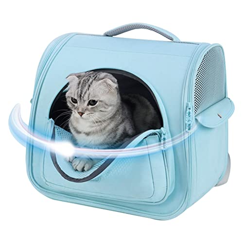 WOTEG Katzen-Rucksack, Kätzchen-Rucksack mit Belüftungsöffnungen, große Kapazität, kleine Hunde-Reisetasche für Reisen, Wandern, Spazierengehen und Outdoor-Nutzung von WOTEG
