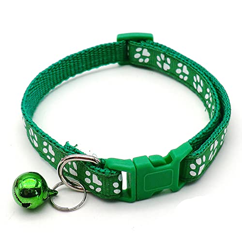 Welpenhalsbänder | Längenverstellbares Halsband für Haustiere mit Sicherheitsglocke | niedlich bedruckt, einfach zu tragen, für draußen, drinnen, zu Hause, auf Reisen, beim Spazierengehen von WOTEG
