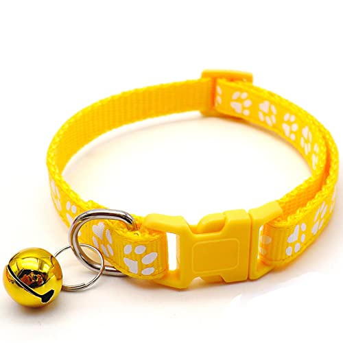 Welpenhalsband, längenverstellbares Halsband für Haustiere mit Sicherheitsglocke, leicht zu tragen, für draußen, drinnen, zu Hause, auf Reisen, beim Spazierengehen von WOTEG