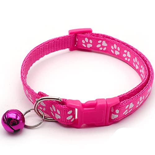 Welpenhalsband, längenverstellbares Halsband für Haustiere mit Sicherheitsglocke – einfache Handhabung, Anti-Verlust-Zubehör für Katzen, Hunde, Welpen, kleine Hunde von WOTEG