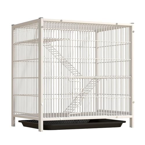 3-lagiger Kaninchenkäfig, Häschenkäfig für den Innenbereich mit Oberlicht-Design und Tablett, Häschenkäfig aus Metalldrahtgeflecht, Kleintierhaus für Frettchen, Chinchillas,One Color M 3-lagiger Kaninchenkäfig, Häschenkäfig für den Innenbereich mit Oberlicht-Design und Tablett, Häschenkäfig aus Metalldrahtgeflecht, Kleintierhaus für Frettchen, Chinchillas,One Color M von WOTZOV