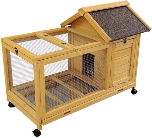 Extra großer Raum mit Tablett Haustierhütte Haustierwohnung Außenkabine Luxus-Haustierzwinger Haustier-Spezialkäfigzubehör,Natural Extra großer Raum mit Tablett Haustierhütte Haustierwohnung Außenkabine Luxus-Haustierzwinger Haustier-Spezialkäfigzubehör,Natural von WOTZOV