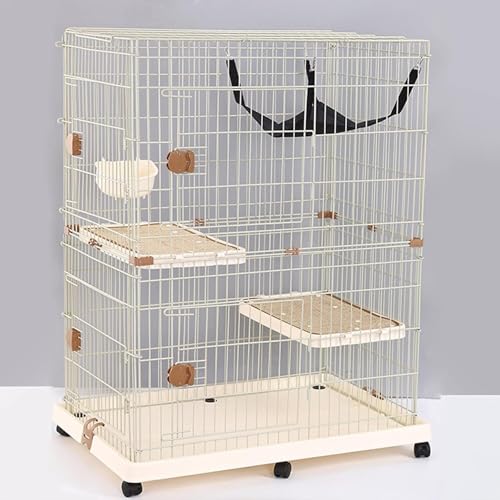 Große Haustierkiste für den Innenbereich – zusammenklappbare Haustierkiste, 2-lagige Hundehütte bietet geräumigen Wohnraum für Haustiere, 84 x 55 x 114 cm Große Haustierkiste für den Innenbereich – zusammenklappbare Haustierkiste, 2-lagige Hundehütte bietet geräumigen Wohnraum für Haustiere, 84 x 55 x 114 cm von WOTZOV