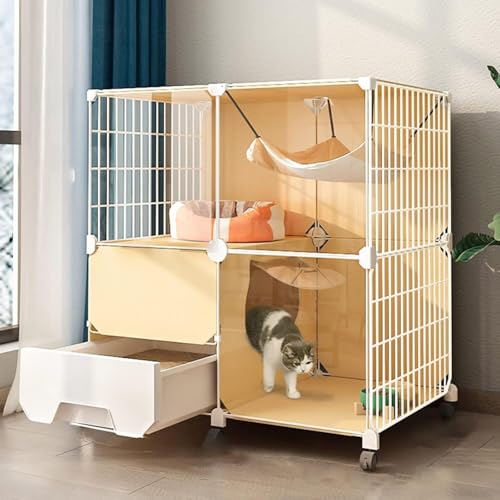Große Indoor-Tierkiste mit Rollen DIY, Draht-Tierkiste Haustierprodukte Haustiergehege Indoor-Tiergehege Große Indoor-Tierkiste mit Rollen DIY, Draht-Tierkiste Haustierprodukte Haustiergehege Indoor-Tiergehege von WOTZOV