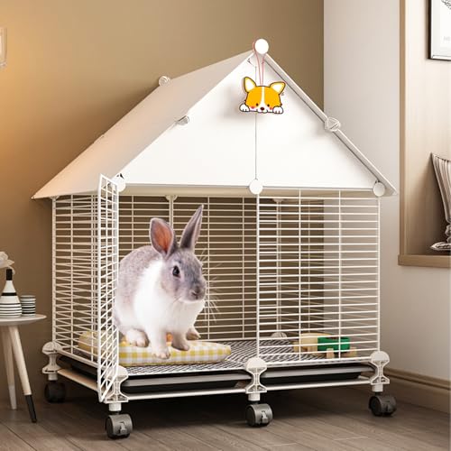 Großer Kaninchenkäfig mit Universalrad für Kaninchen, Erwachsene Ratten, Frettchen, Chinchillas, Meerschweinchen, große Hamster Großer Kaninchenkäfig mit Universalrad für Kaninchen, Erwachsene Ratten, Frettchen, Chinchillas, Meerschweinchen, große Hamster von WOTZOV