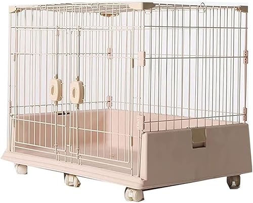 Haustierbox für den Innenbereich, Haustiergehege, Haustierhütte, langlebige Haustierbox, Faltbare Haustierbox aus Metall, Haustierbox-Set für den Innen- und Außenbereich, Beige, 10 Haustierbox für den Innenbereich, Haustiergehege, Haustierhütte, langlebige Haustierbox, Faltbare Haustierbox aus Metall, Haustierbox-Set für den Innen- und Außenbereich, Beige, 10 von WOTZOV