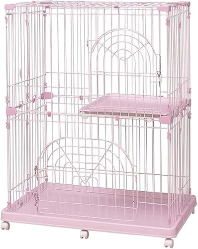 Haustierkäfig Haustiergehege Großer Haustierkäfig Haustierhütte Käfig mit Katzentoilette Innenbereich Extra großer Haustierkäfig mit freiem Platz,Pink 93 * 63 * 121cm Haustierkäfig Haustiergehege Großer Haustierkäfig Haustierhütte Käfig mit Katzentoilette Innenbereich Extra großer Haustierkäfig mit freiem Platz,Pink 93 * 63 * 121cm von WOTZOV