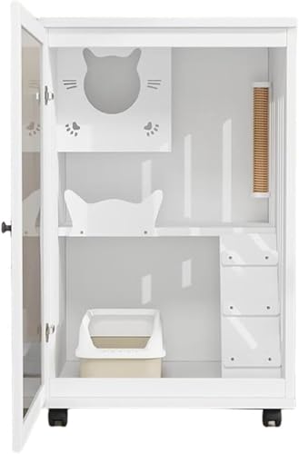 Haustierkäfig aus Massivholz, Öko-Haustierhütte, extragroßer Haustierkäfig, Holzhaus für Haustiere, Haustierzwinger, geschlossen, abwischbar, sterilisiert,White Haustierkäfig aus Massivholz, Öko-Haustierhütte, extragroßer Haustierkäfig, Holzhaus für Haustiere, Haustierzwinger, geschlossen, abwischbar, sterilisiert,White von WOTZOV
