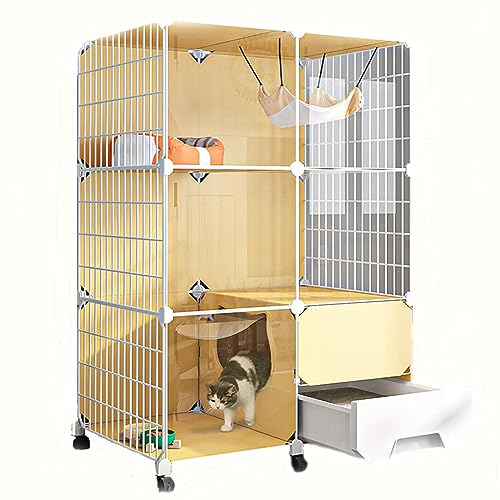 Katzenkäfig, Katzenzaun, Heim, Innenvilla mit Badezimmer, Katzentoilette, Klettergerüst, integrierte Katzentoilette, Katzenhaus, Platz nimmt kein Land EIN Katzenkäfig, Katzenzaun, Heim, Innenvilla mit Badezimmer, Katzentoilette, Klettergerüst, integrierte Katzentoilette, Katzenhaus, Platz nimmt kein Land EIN von WOTZOV