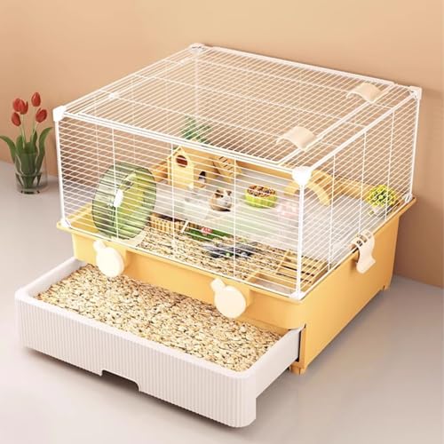 Kleintierkäfig, großer Haustierkäfig aus Metall mit herausnehmbarem Tablett/Oberlicht, Frettchenkäfig, Chinchillakäfig, Kurzkopfgleitbeutlerkäfig Kleintierkäfig, großer Haustierkäfig aus Metall mit herausnehmbarem Tablett/Oberlicht, Frettchenkäfig, Chinchillakäfig, Kurzkopfgleitbeutlerkäfig von WOTZOV
