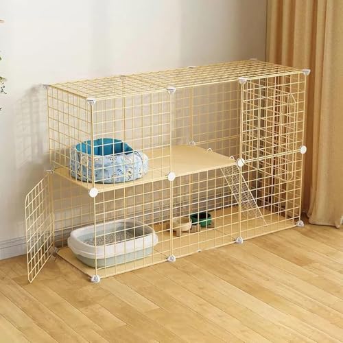 Metallkäfig für Kleintiere, großes Haustierhaus für Kleintiere für den Innenbereich, zusammenklappbarer großer Haustierkäfig, DIY-Montage, Eisengittermontage, Haustierkäfig,One Color 107 * 35 * 71cm Metallkäfig für Kleintiere, großes Haustierhaus für Kleintiere für den Innenbereich, zusammenklappbarer großer Haustierkäfig, DIY-Montage, Eisengittermontage, Haustierkäfig,One Color 107 * 35 * 71cm von WOTZOV