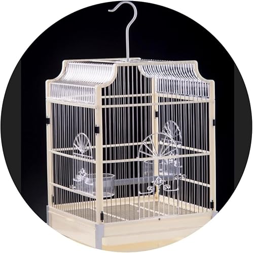 Papageienkäfig, Flugkäfig, Vogelkäfig mit Standstange, 2 Schalen, 2 Tabletts, Eisenkonstruktion 16,9-Zoll-Vogelkäfig für Papageien,,White Papageienkäfig, Flugkäfig, Vogelkäfig mit Standstange, 2 Schalen, 2 Tabletts, Eisenkonstruktion 16,9-Zoll-Vogelkäfig für Papageien,,White von WOTZOV