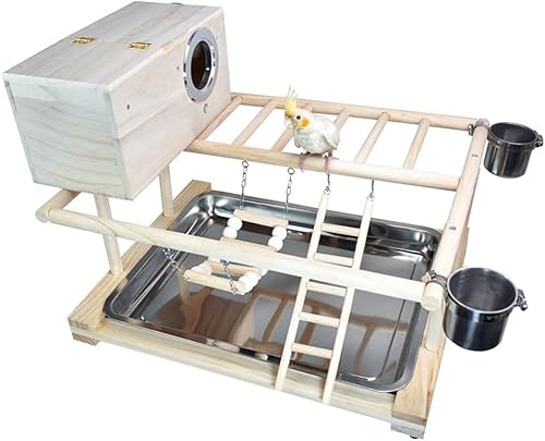 Retro-Vogelkäfige, Sitzstange, Brutkasten, Vogelkäfig, Massivholzständer, Vogelkäfig, Vogelkäfigzubehör für Zuhause, Hotels usw., groß,Large Retro-Vogelkäfige, Sitzstange, Brutkasten, Vogelkäfig, Massivholzständer, Vogelkäfig, Vogelkäfigzubehör für Zuhause, Hotels usw., groß,Large von WOTZOV