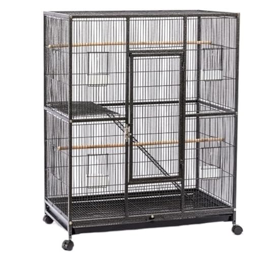 Vogelkäfig Großer Vogelkäfig Vogelflugkäfig aus Metall mit Rädern Papageienkäfig für kleine Haustiere Vogelbedarf Vogelkäfig Großer Vogelkäfig Vogelflugkäfig aus Metall mit Rädern Papageienkäfig für kleine Haustiere Vogelbedarf von WOTZOV