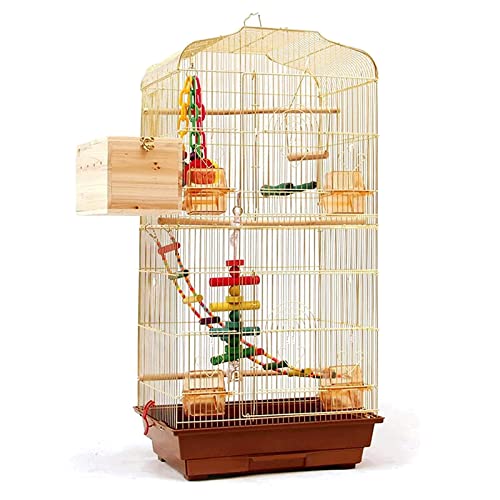 Vogelkäfig Großer Vogelkäfig aus Metall lässt Sich leicht tragen und aufhängen Flugvogelkäfig Tragbare Vogeltransportboxen mit Futterspender, Tablett und Spielzeug Neuartiges Desig,C Vogelkäfig Großer Vogelkäfig aus Metall lässt Sich leicht tragen und aufhängen Flugvogelkäfig Tragbare Vogeltransportboxen mit Futterspender, Tablett und Spielzeug Neuartiges Desig,C von WOTZOV