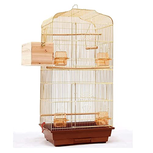 Vogelkäfig Großer Vogelkäfig aus Metall lässt Sich leicht tragen und aufhängen Flugvogelkäfig Tragbare Vogeltransportboxen mit Futterspender, Tablett und Spielzeug Neuartiges Desig,E Vogelkäfig Großer Vogelkäfig aus Metall lässt Sich leicht tragen und aufhängen Flugvogelkäfig Tragbare Vogeltransportboxen mit Futterspender, Tablett und Spielzeug Neuartiges Desig,E von WOTZOV