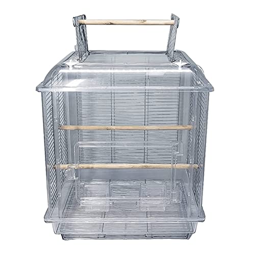 Vogelkäfig Vogelkäfig aus Acryl, transparente Vogeltransporter, tragbare Vogelkäfige für den Garten im Freien zu Hause, Flugvogelkäfig, stabil und belüftet, neuartiges Design,A Vogelkäfig Vogelkäfig aus Acryl, transparente Vogeltransporter, tragbare Vogelkäfige für den Garten im Freien zu Hause, Flugvogelkäfig, stabil und belüftet, neuartiges Design,A von WOTZOV