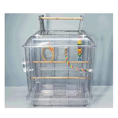 Vogelkäfig Vogelkäfig aus Acryl, transparente Vogeltransporter, tragbare Vogelkäfige für den Garten im Freien zu Hause, Flugvogelkäfig, stabil und belüftet, neuartiges Design,B Vogelkäfig Vogelkäfig aus Acryl, transparente Vogeltransporter, tragbare Vogelkäfige für den Garten im Freien zu Hause, Flugvogelkäfig, stabil und belüftet, neuartiges Design,B von WOTZOV